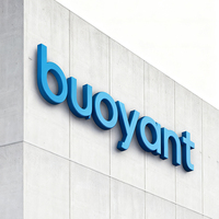 Letrero 3D Personalizado con Logotipo para Negocios, Letrero Exterior para Hoteles y Edificios, Letras de Pared de Acero Inoxidable y Acrílico