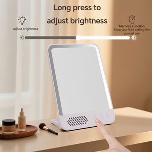 Thông minh gương với <span class=keywords><strong>Bluetooth</strong></span> Loa LED màn hình cảm ứng 3 màu chế độ ánh sáng không dây Vanity gương cho phòng ngủ hoặc ký túc xá - Product Image 5