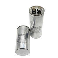 Kapasitor AC HAOYE CBB65 50+5uF 450V untuk Kulkas Mesin Cuci Casing Aluminium Anti Ledakan Film