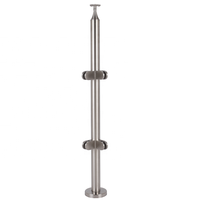 Colonne de balustrade en acier inoxydable pour main courante, escalier, balcon, jardin, poteau de clôture extérieure