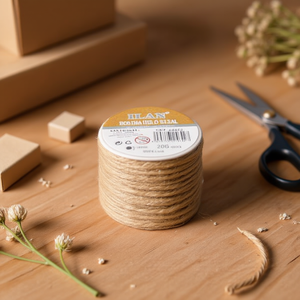 Cordel de sisal Ilan en carrete de 2 mm, 20 g, para embalaje y manualidades - Product Image 3