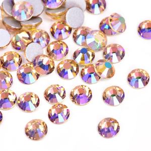 Diamantes de imitación SS20 AB de cristal, cristales iridiscentes redondos, con parte trasera plana, 1440 Uds. - Product Image 3