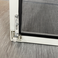 Pantalla retráctil multiusos para insectos, esquinas De plástico De alta durabilidad, perfil De aluminio iluminado