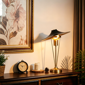 Custom Copper Nordic Personality <b>Table</b> Lamp Postmodern Creative Bedroom Den Designer Model Room <b>Bedside</b> Decorative Lamp - Product Image 4