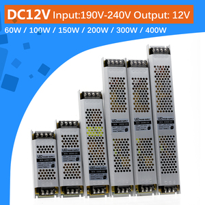DC12V 24V Ultra Thin FCOB <strong>LED</strong> Light <strong>Power</strong> Supply 60W 100W <strong>150W</strong> 200W 300W Transformer <strong>Adapter</strong> AC190V to 240V Driver COB <strong>LED</strong> <strong>Strip</strong> - Product Image 3