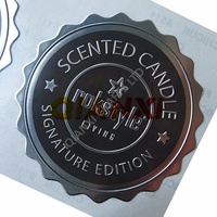 Étiquette de vin en or gaufré de qualité stable, autocollant adhésif imperméable, étiquette de marque privée, logo pour bouteilles de vin, parfum