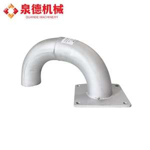 Tuyau d'échappement silencieux à raccord court en acier inoxydable PQGD-CXZ51L compatible avec les modèles de voitures Isuzu Euro 3 pour camions malaxeurs - Product Image 1