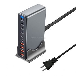 730W Multi Port 10-port <b>USB</b> GaN Fast Charging Desktop Charger <b>Adapter</b> 140W Laptop and Tablet Fast Charger - Product Image 5