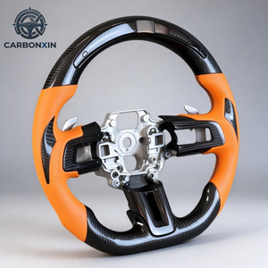 Volante de Fibra de Carbono Forjado Personalizado para Ford Mustang Gt 350 S550 S650 S197 Ecoboost 2024 2019 2017 2013 2016 - Product Image 2