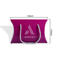 Sencai Pillow Box Verpackung Goldfolie Luxus Perücke Haar verlängerungen Verpackungs box mit Griff