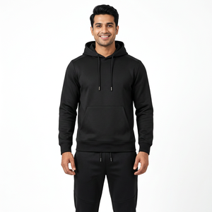 Conjunto Deportivo Cortavientos Personalizado, Ropa Deportiva para Hombre, Conjunto de Dos Piezas para Correr, Sudadera con Capucha, Estampado Lavado Ácido, Ropa Urbana 100% Algodón - Product Image 1