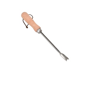Vente flash : Désherbeur en acier inoxydable avec manche en bois, désherbeur pour un désherbage efficace du jardin - Product Image 1