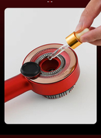 Brosse de massage électrique intelligente pour le cuir chevelu, avec thérapie par lumière rouge, pour la croissance des cheveux, outils de maquillage, lisseur de cheveux - Vente en gros
