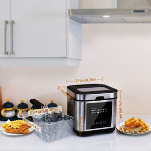 <span class=keywords><strong>Friteuse</strong></span> électrique avec ensemble de <span class=keywords><strong>fondue</strong></span> - Acier inoxydable antiadhésif ETFE 1200W Contrôle par application Protection contre la surchauffe pour un usage domestique - Product Image 6