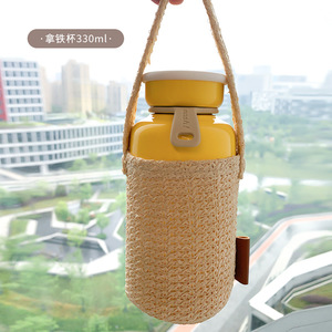 ปลอกแก้วสานจากฟาง, ปลอกขวดหวาย, ปลอกแก้วลาเต้/นม/แก้วกาแฟ, ปลอกแก้วชานมแบบสั่งทำพิเศษ - Product Image 3