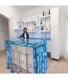 Trắng onyx đá Top corians bề mặt rắn hiện đại LED quầy bar - Product Image 5