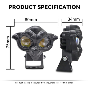 Nuevo Modelo de Faro Antiniebla para Motocicleta, Luz de Trabajo de Doble Color, 12V 40W 3000 Lúmenes 6500K, Luz de Conducción LED, Accesorios para Automóviles - Product Image 6
