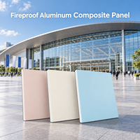 Panneau composite en aluminium ignifuge de 3 mm, aspect travertin, pour la décoration des zones de réception