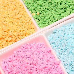 Màu hồng sô cô la DIY Slime đất sét sprinkles gốm sứ hạt phụ Nguồn cung cấp kẹo bánh tráng miệng bùn trang trí màu xanh trắng Đồ chơi - Product Image 2