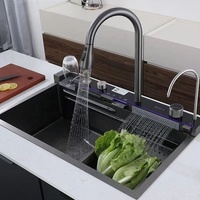 Évier de Cuisine Intelligent Européen Prix Fabricant Ferme Multi-Fonction En Coin Sous-Plan Numérique Caché en Acier Inoxydable Moderne