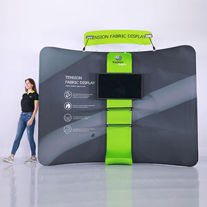 Tubo de aluminio Nuevo diseño Estante modular Soporte <span class=keywords><strong>Tv</strong></span> Soporte Portátil 10x10ft Tela elástica Cabina de feria comercial - Product Image 1