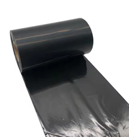 Vente en gros ruban de cire couleur noir ruban de cire à transfert thermique personnalisé pour imprimante d'étiquettes
