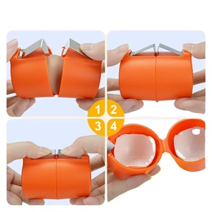 ที่เปิดไข่พลาสติกแบบใช้มือ 3 ชิ้น สำหรับไข่ต้มและไข่ดิบ ที่แยกเปลือกไข่ ที่ปอกเปลือกไข่ - Product Image 1