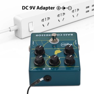 Pédale d'effet de basse ZORY pour guitare basse électrique, pédale d'ampli basse, True Bypass, DC 9V, interface d'entrée/sortie 6,35 mm, Comp - Product Image 3