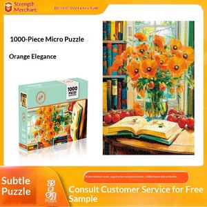 Rompecabezas <span class=keywords><strong>de</strong></span> Papel <span class=keywords><strong>de</strong></span> 1000 Piezas, Pintura al Óleo DIY, Cuadro Famoso, Juguete Antiestrés para Adultos, Regalo Plano - Product Image 5