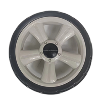 Roue en mousse EVA de 9 pouces avec moyeu en plastique et fixation rapide, capacité de charge de 45-50 kg, alésage de 8 mm pour chariot à main de magasin