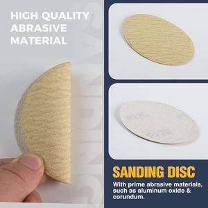50 шт., наждачная бумага из оксида алюминия, <span class=keywords><strong>3</strong></span> дюйма, 120 шлифовальные диски - Product Image 4