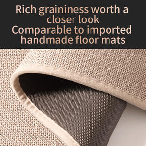 Alfombra de baño estilo Salima, rectangular, de fibra de poliéster, absorbente, antideslizante, diseño minimalista para la entrada del baño - Product Image 4