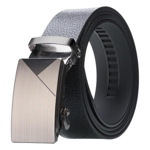 Cinturones de Cuero Sintético Resistentes para Hombre al por Mayor, con Hebilla Automática Personalizada, Color Negro, para Uso Casual y de Negocios - Product Image 1