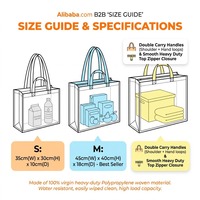 Sac de shopping en tissu tissé PP écologique avec logo personnalisé, imperméable, recyclable, sac fourre-tout en tissu tissé PP laminé avec poignées à main/épaule