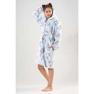 Sante Kids - Bata de dormir de forro polar para niñas, manga larga, estampada, suave y cómoda - Product Image 3