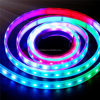 Tira impermeable WS2812B WS2815 WS2811 SK6812 tira Led flexible programable PVC Strisce Led fútbol paisaje DC 5V 85