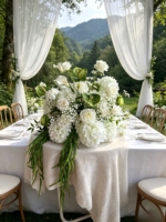 Centros de Mesa con Bola de Flores para Bodas, Personalizables, Rojos, de Seda Artificial, Estilo Romántico, Duraderos, de Alta Calidad, Profesionales, de 40-80 cm