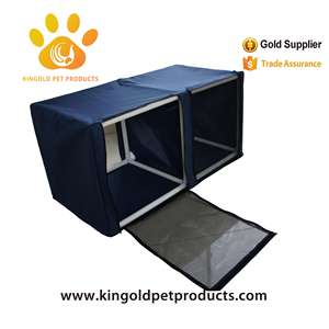 Üretici seyahat taşınabilir katlanabilir köpek sandık seyahat evcil hayvan çantası araba katlanır su geçirmez Pet yumuşak kafes - Product Image 2