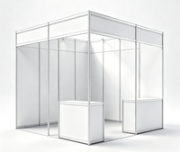 Stand d'exposition modulaire 3x3 en profilé aluminium, système de coque sans outil, installation rapide pour les entreprises de location d'expositions en Amérique du Nord