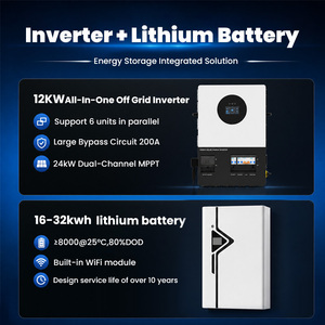 12KW Split-Phase All-in-One Off-Grid Solarwechselrichter mit 16-32kWh LiFePO4 Lithium-Batterie Heimenergiespeichersystem 200A Bypass - Product Image 4