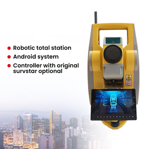 Station totale robotisée avancée avec précision d'angle de 0,5 ou 1 degré, sans prisme, portée 1000m, contrôleur H6, logiciel Survey Star - Product Image 5