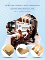 Extensions de cheveux humains Remy de qualité salon supérieure, couleur ombrée, fines, douces, lisses, sans couture, trame de cheveux papillon, trame de cheveux PU sans couture