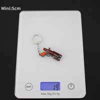 Porte-clés Apex Legends en alliage de zinc 5 cm Figurine de jouet héritage Jouet Pistolet automatique RE-45 Porte-clés