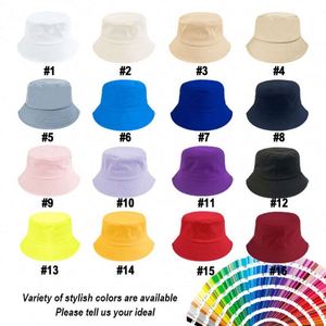 Bucket <b>Hat</b> With Custom Logo Support Embroidery Craft Summer Sunscreen Fisherman <b>Hat</b> Outdoor Travel Fishing Casual Bucket <b>Hat</b> - Product Image 2