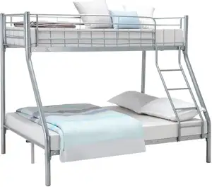 Amazon sıcak satış 3FT tek 4FT6 üçlü uyuyan yataklar çift Metal ranzalar