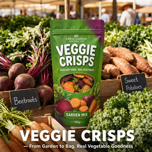 Sacs d'emballage alimentaire en plastique personnalisés pour chips <span class=keywords><strong>de</strong></span> légumes, avec fenêtre ovale transparente, refermables, à fermeture éclair, à fond plat, pour snacks <span class=keywords><strong>de</strong></span> légumes cuits - Product Image 6