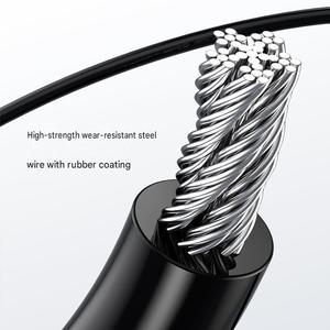 Corde à sauter Yx Bold robuste en aluminium et acier, lestée, pour la combustion des graisses, course, non-intelligente, 2,8 m, pour l'exercice physique - Product Image 6