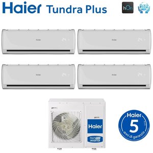 Haier Quadri แยกอินเวอร์เตอร์เครื่องปรับอากาศ Tundra PLUS SERIES 9 + 9 + 12 + 12 + 12พร้อม4U75S2SR3FA R-32 Wi-Fi 9000 + 9000 + 12000 + - Product Image 3