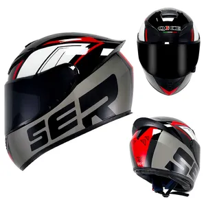 Smart Motorrad helm für den Großhandel Schwarz Weiß XXL Chinesische OEM Shell Packing Face PCS Kunststoff farbe Double Support Safety ABS