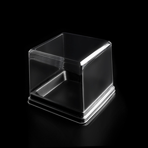 Embalaje de pastelería de fábrica, caja transparente cuadrada de tamaño pequeño para pasteles, contenedores de plástico para Postres, caja de embalaje transparente para pasteles - Product Image 4